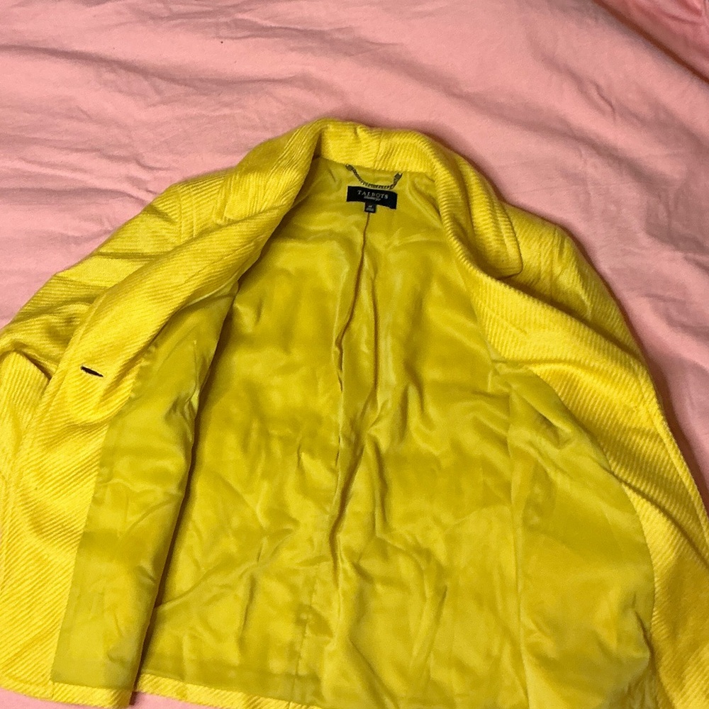 Talbots Vibrant Yellow Blazer - Picture 9 of 11